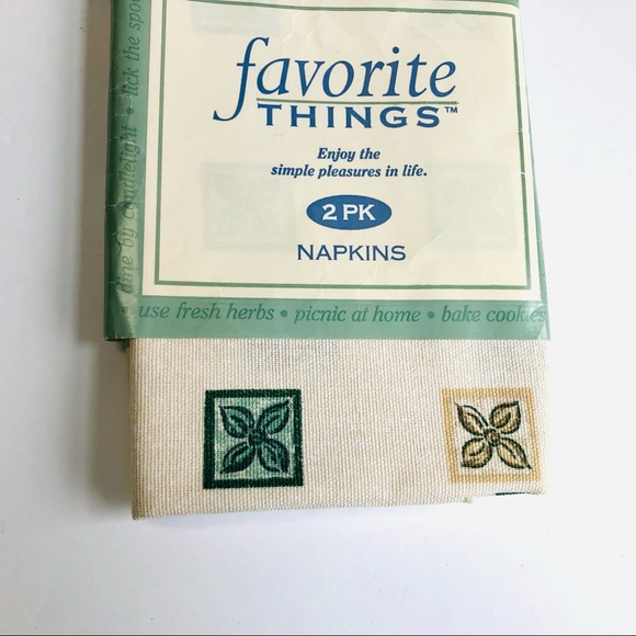 Vintage Napkins 100% Cotton (4) NWT, 17”x17”, 2 in a Pkg. - Picture 3 of 8